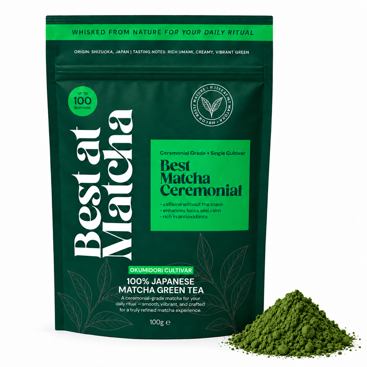 Okumidori Ceremonial Matcha Powder | Best at Matcha